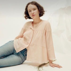 Steven Alan medium cotton blush top